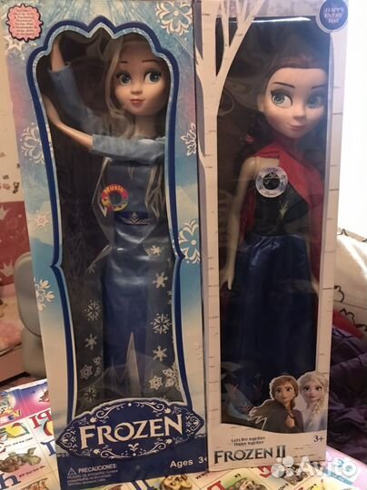 Куклы Анна и Эльза 75см