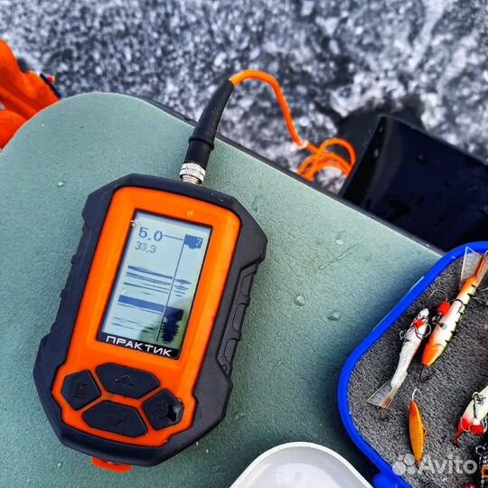 Эхолот Практик 6м + унибокс + защитный бампер