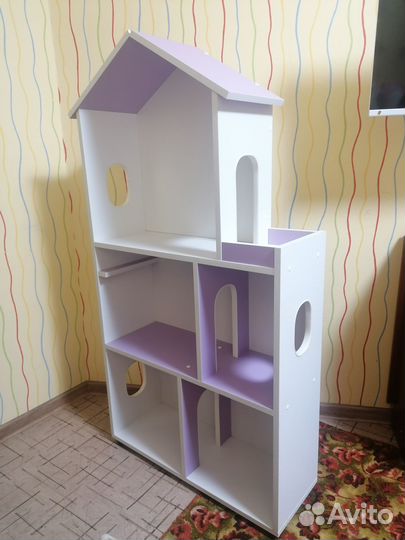 Большой кукольный домик деревянный