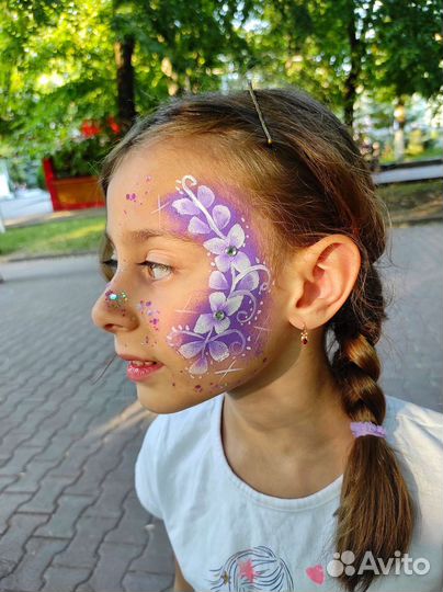 Аквагрим, Косы с канекалоном