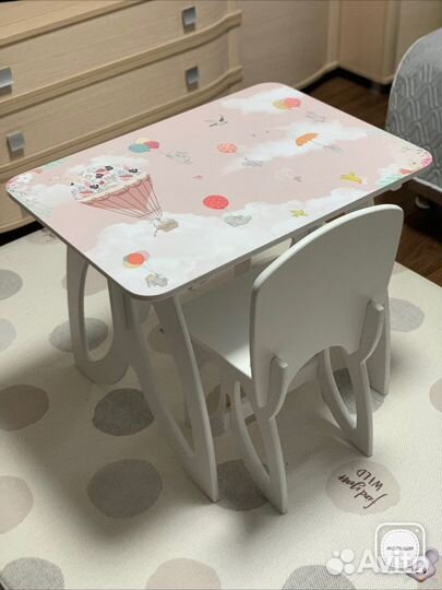 Детский стол и стул новый