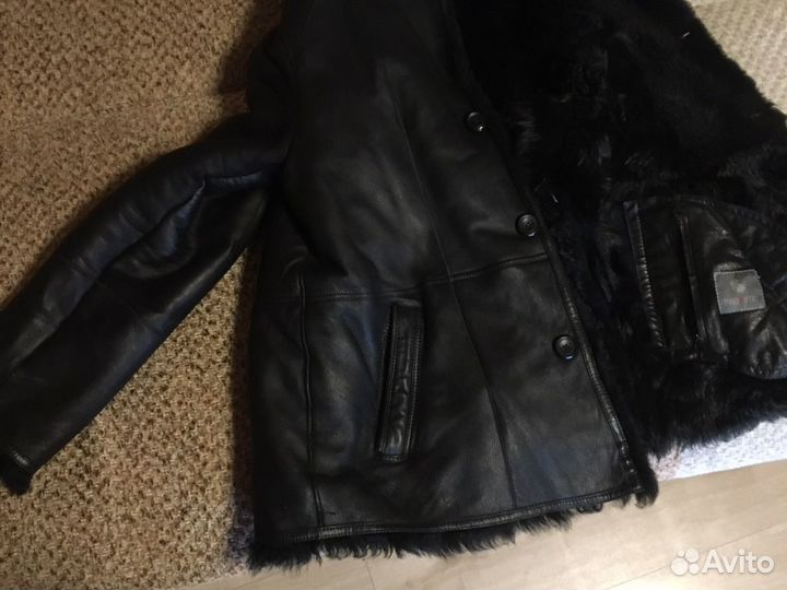 Натуральная мужская дубленка 54-56