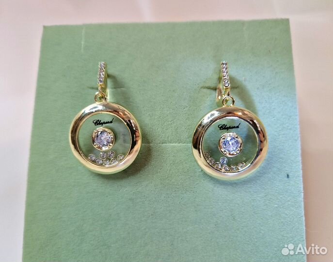 Серьги в стиле chopard