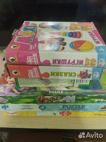 Продам детские пазлы, крупные. Цена за 6 шт