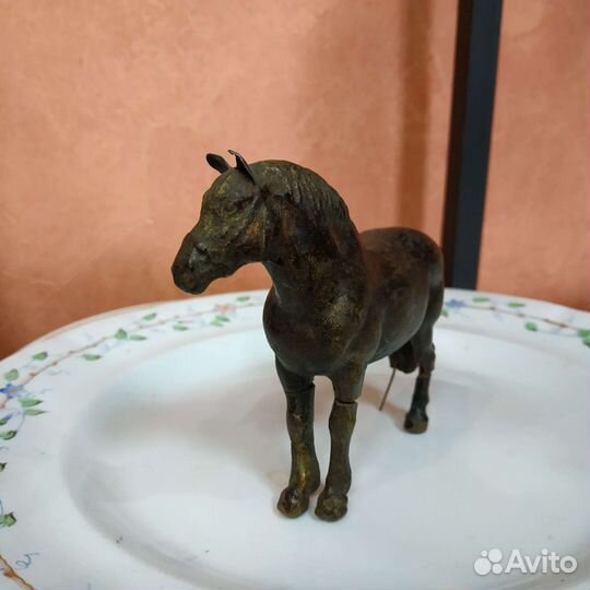 Старенькая Фигура лошади пресс - папье