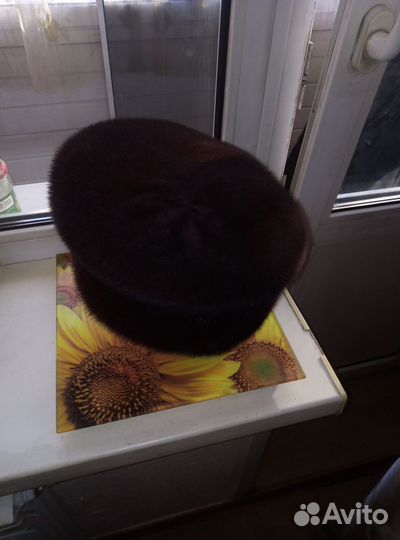 Берет женский зимний норковый