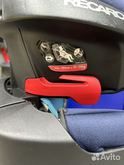 Детское автокресло 15 до 36 кг recaro