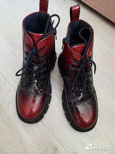 Ботинки для девочки на флисе 33