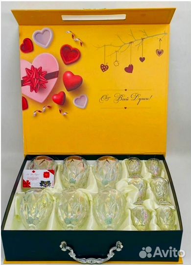 Подарочный набор фужеров и рюмок 12 шт