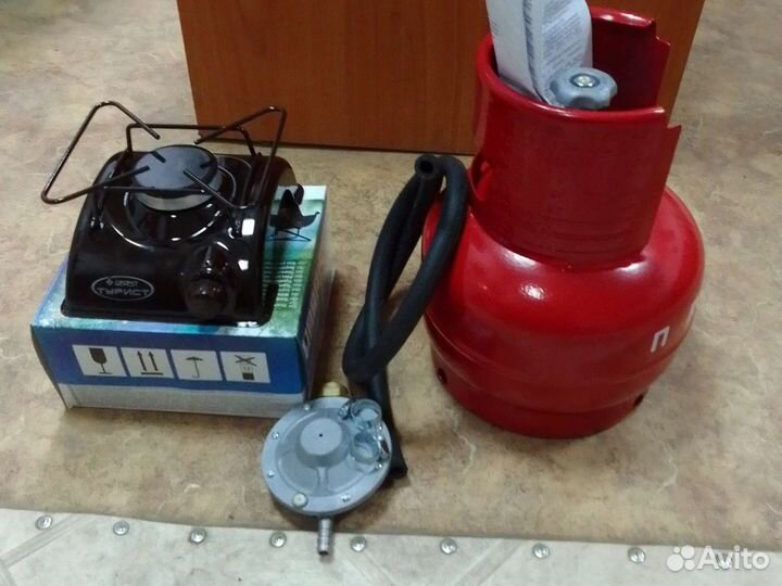 Туристическая газовая плита турист с баллоном