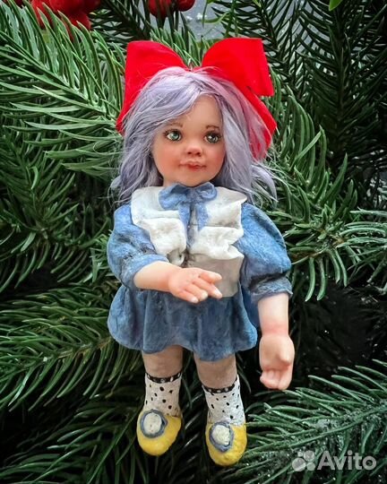 Буратино и Мальвина ватные ёлочные игрушки