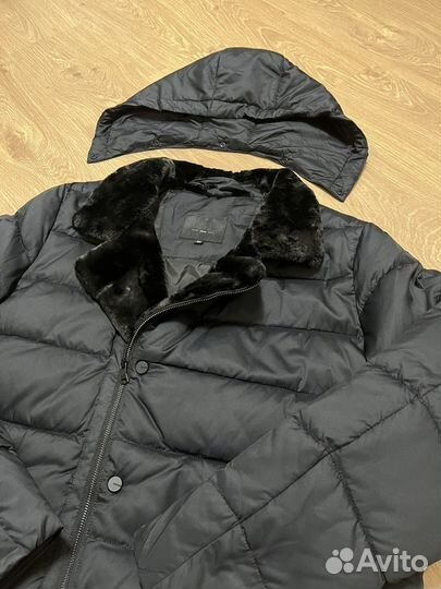 Пуховик мужской английский воротник косуха