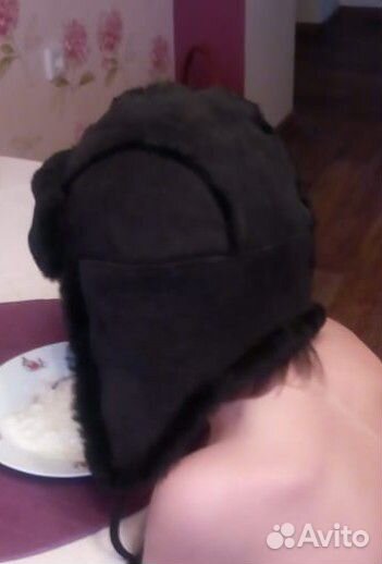 Зимняя шапка-ушанка новая натуральная (р.48+)