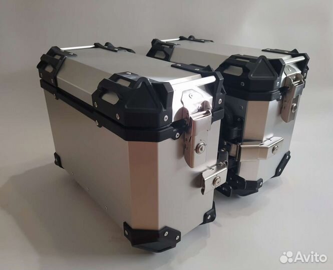 Кофры боковые 35л из алюминия серебристые