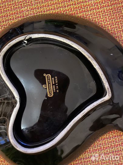 Кобальтовые вазочки, фарфор винтаж