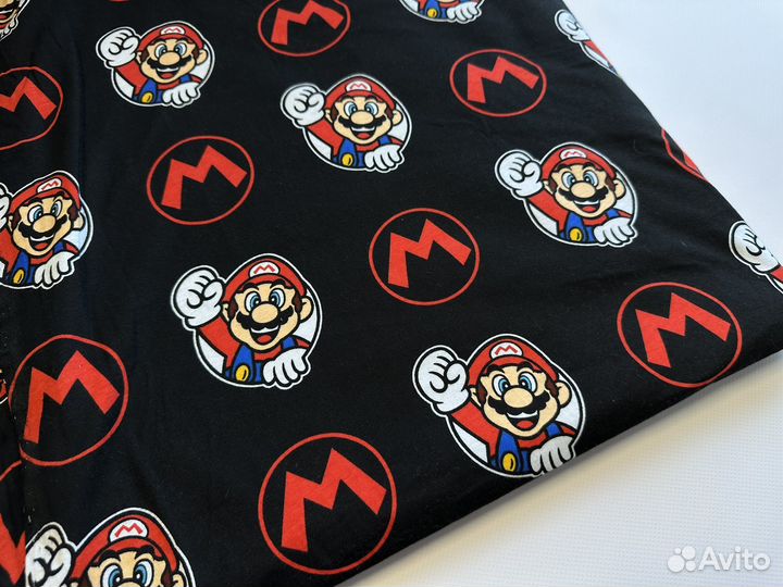 Ткань кулирка хб с рисунком