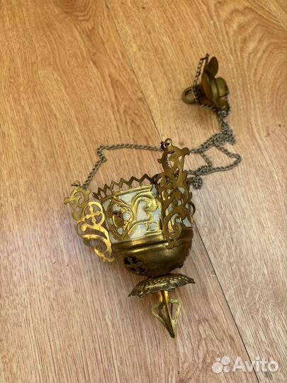 Подсвечник старинный латунь и бронза