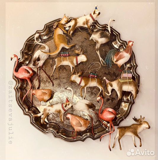 Ватные елочные игрушки