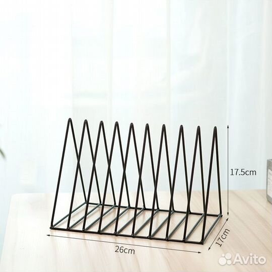 Подставка для книг металлическая декоративная