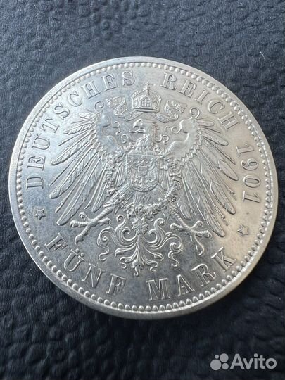 5 марок 1901 пруссия