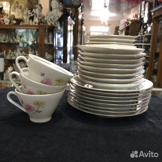 Сервиз астры хризантемы ГДР