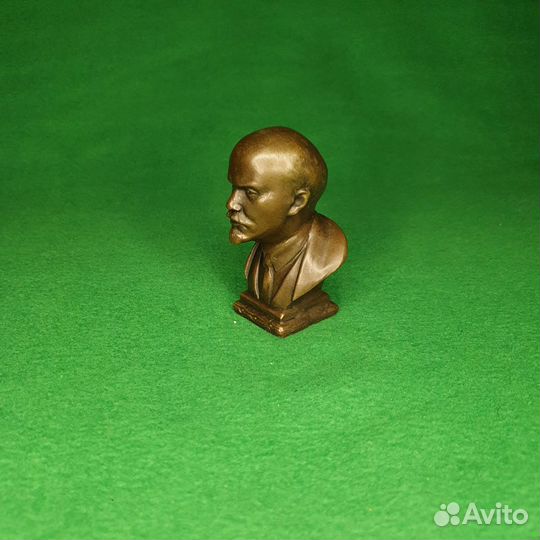 Бронзовая статуэтка Бюст Ленин (Ульянов В.И.) мал