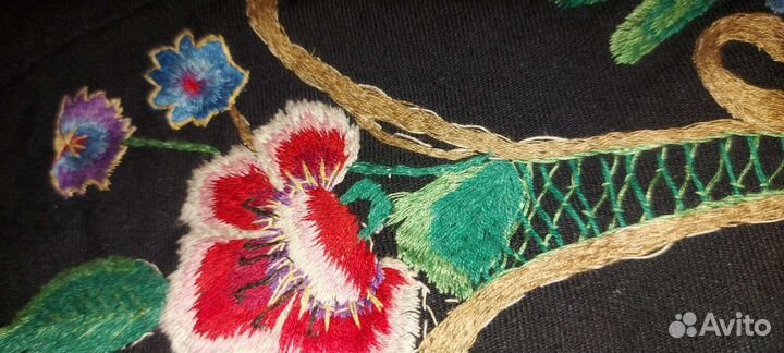 Старинное шитье коврики- занавески