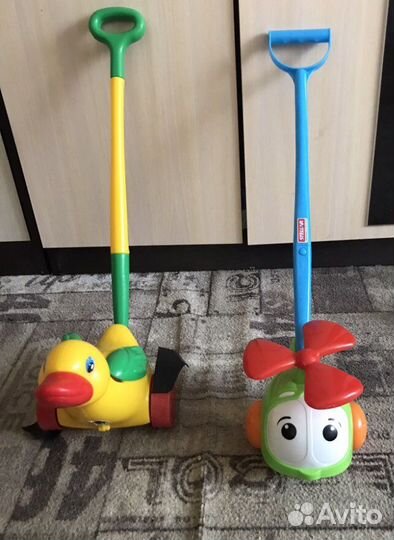 Каталки детские с ручкой