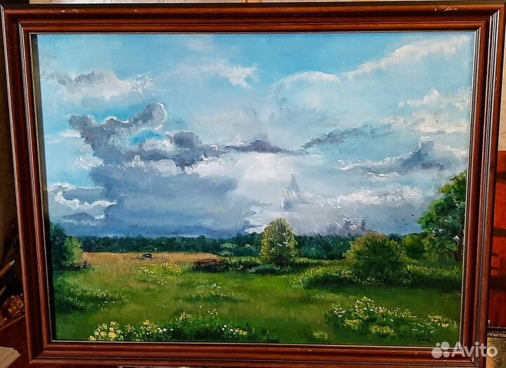 Картина маслом на холсте пейзаж