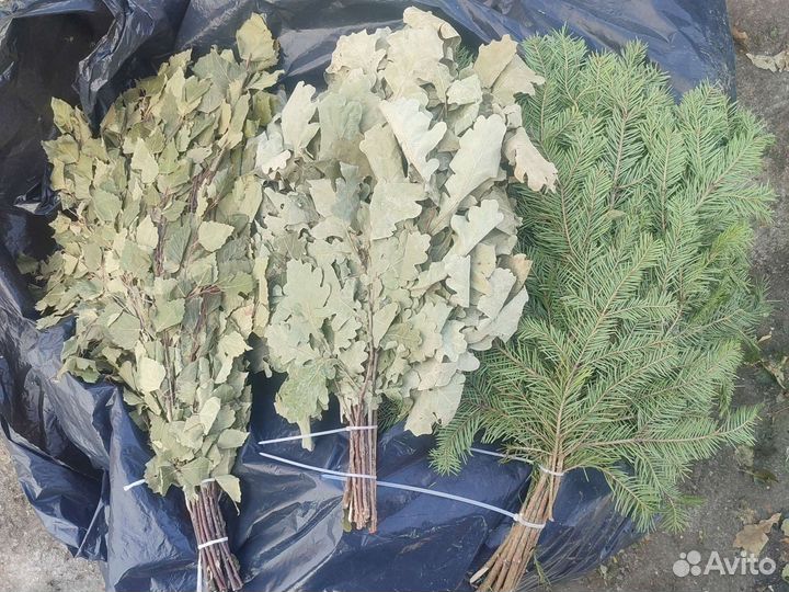 Веники для бани:Дуб,Береза,Пихта