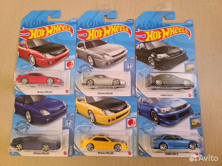 Hot Wheels, Honda, Mazda