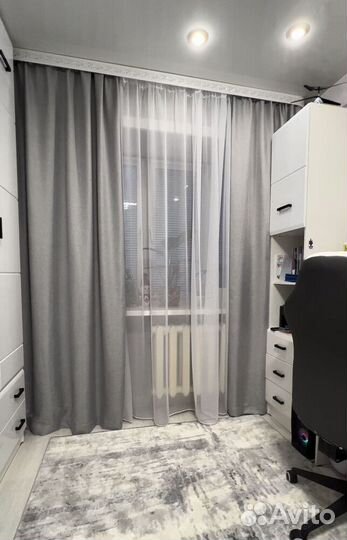 Плотные шторы серые