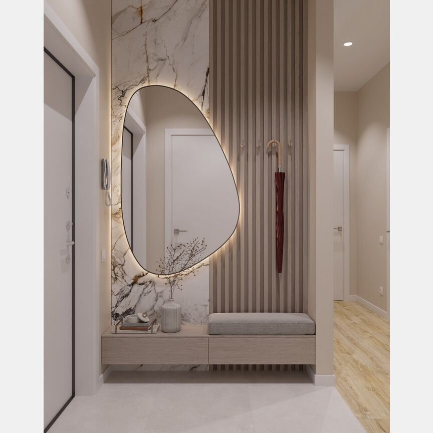 2-к. квартира, 54,5 м², 2/25 эт.