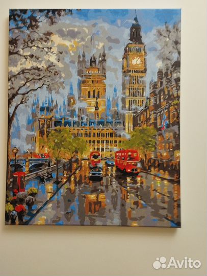 Картины по номерам раскрашенная