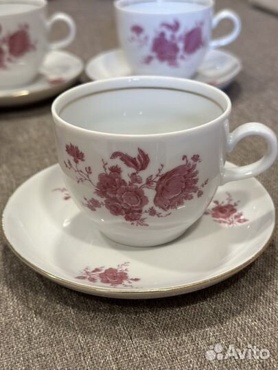 Чайная пара фарфор ГДР