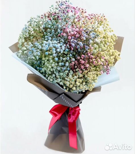 Букет из гипсофилы, цветы доставка
