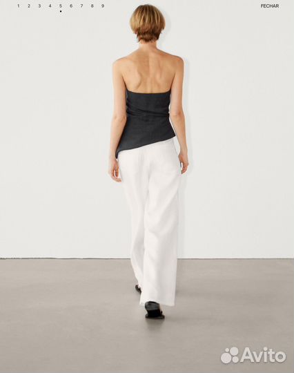 42,Новые льняные брюки Massimo dutti