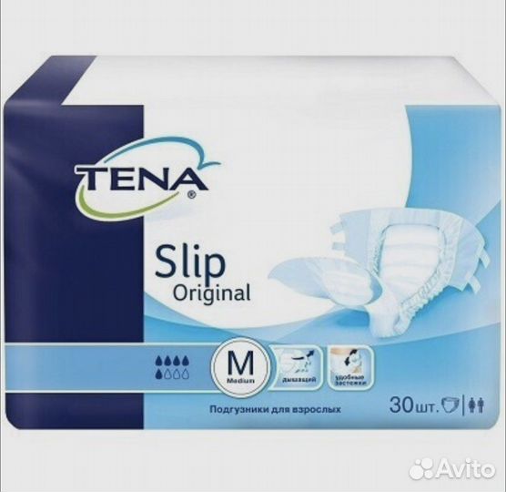 Памперсы для взрослых Tena Slip M 30шт