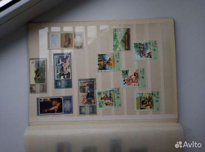 Альбом с марками времен СССР