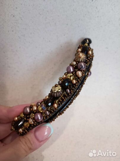 Заколка ручной работы новая