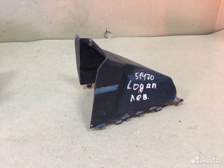 Дефлектор радиатора левый Renault Logan 1