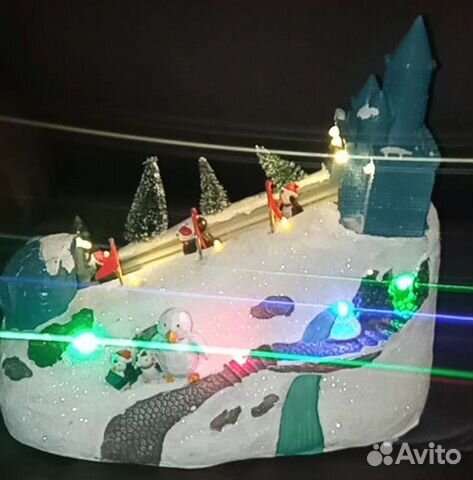 Новогодняя композиция с движ и подсветкой