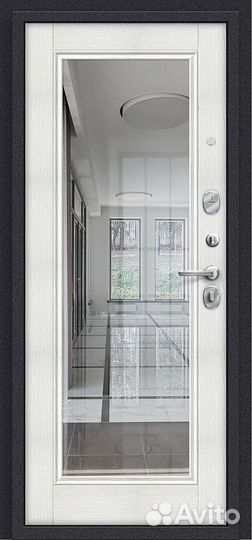 Дверь входная металлическая Урбан с зеркалом