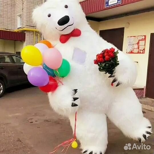 Белый мишка поздравление