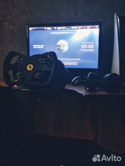 Руль thrustmaster t300 + T-lcm