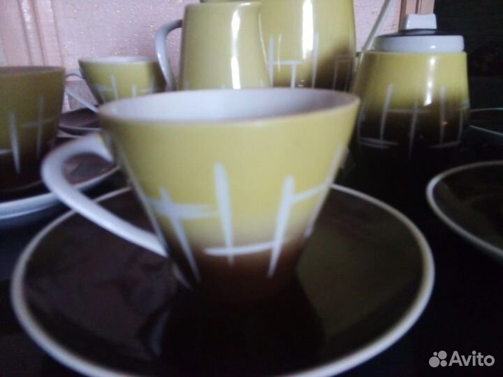 Сервиз кофейный новый,ретро