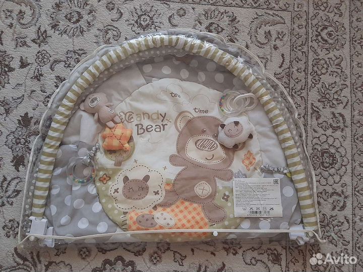 Развивающий коврик + подушка для кормления