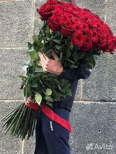 Высокие розы Букеты с доставкой