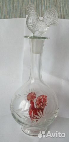 Графин с петухом внутри, редкость