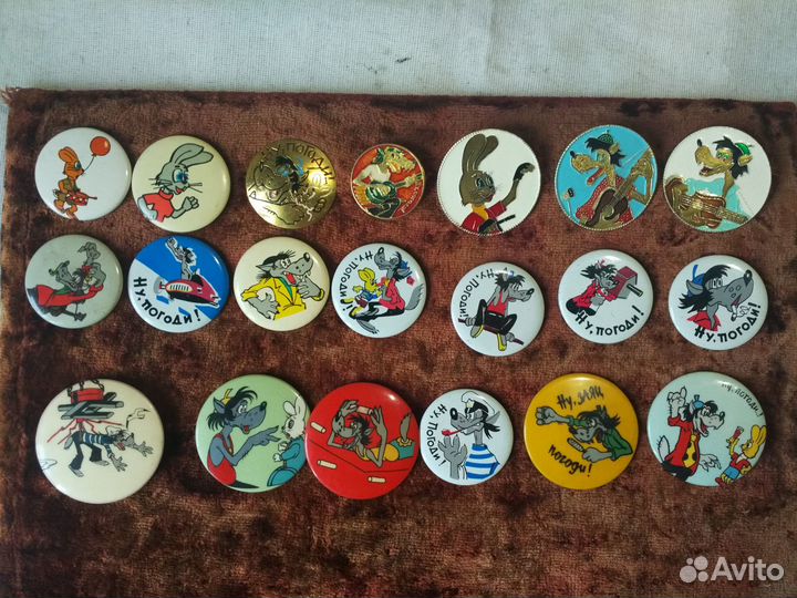 Коллекция значков Ну погоди и Спорт СССР